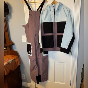 The North Face brand new with tags men’s ski jacket and bibs small